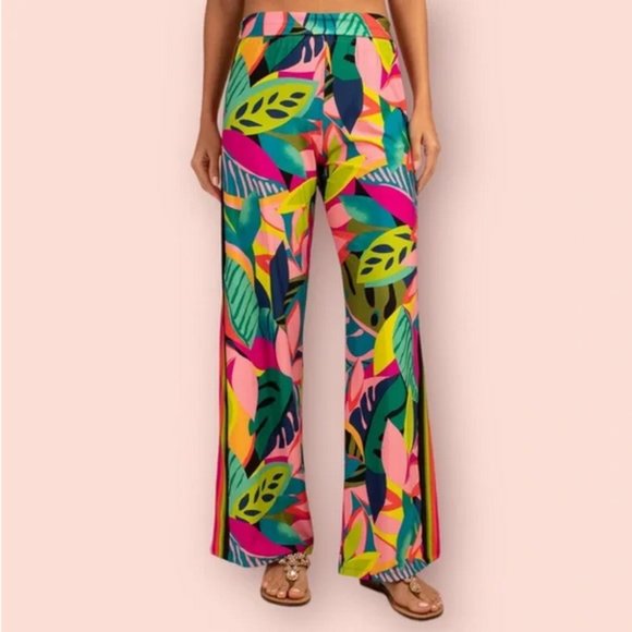 Trina Turk Rainforest Cover Up Swim Pants Size M NWT - Picture 3 of 8
